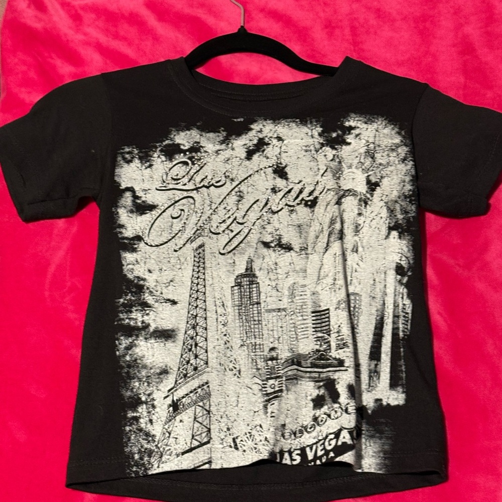 Black Graphic Kids T-Shirt